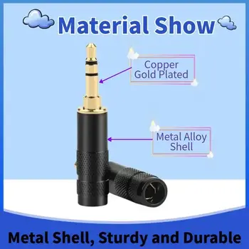 DIY 3,5mm jack audio konektor 3/4 pólový konektor pro sluchátka pro pájení hifi sluchátek upgrade drát 3,5 konektor pozlacený 10 nejlepší prodej 3,5mm jack 4pólový - №5