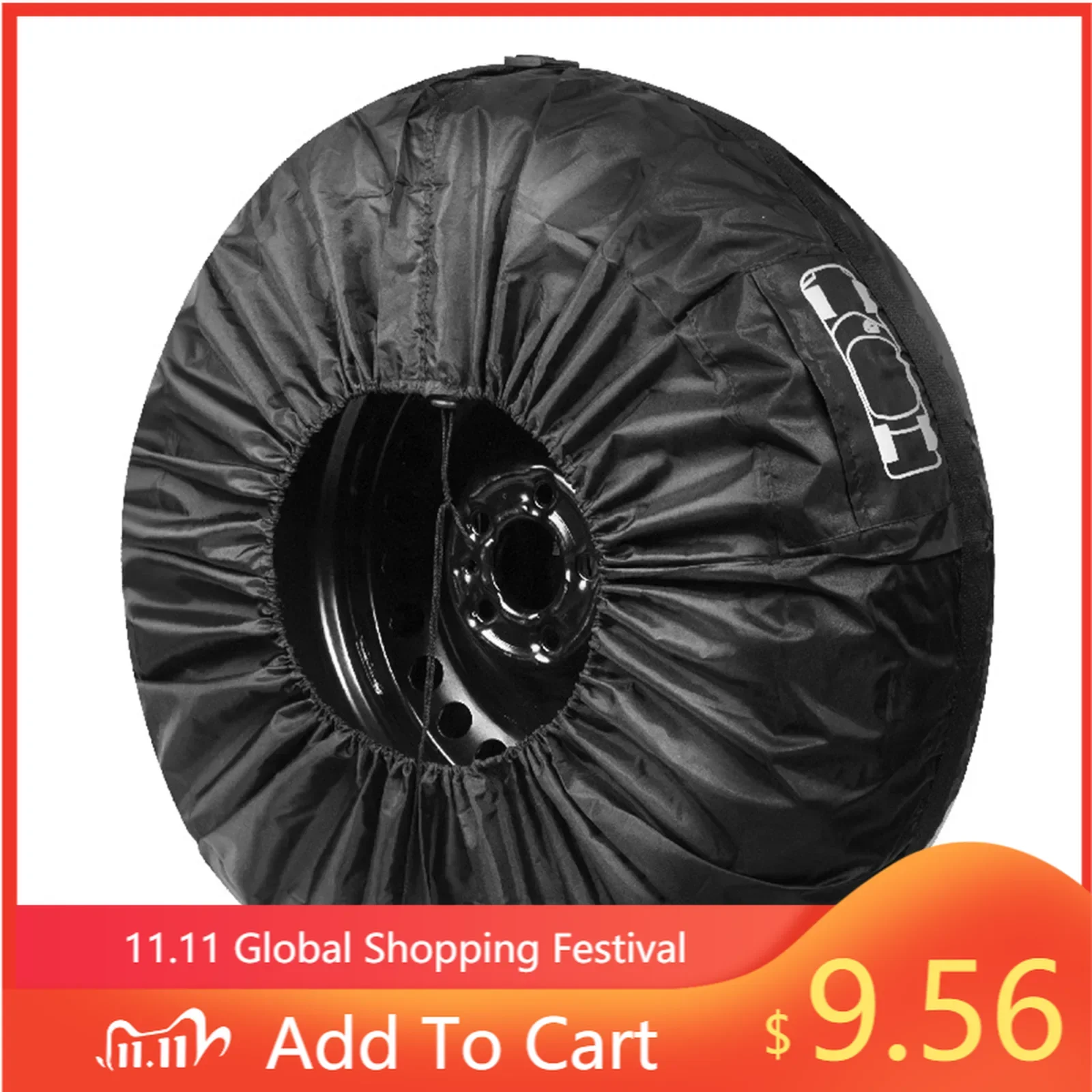 

1pc Car Spare Tire Cover Case For SUVs Business Cars Tire Cover Storage Bags S-190T L-210T Polyester Taffeta Car Accessories