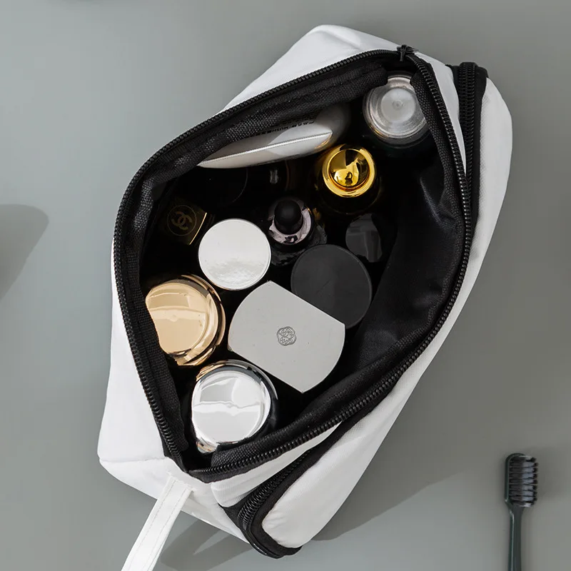 حقيبة أدوات الزينة للرجال المثلثة ذات سعة كبيرة وفصل رطب وجاف ومقاومة للماء لرحلة العمل وحقيبة تخزين مستحضرات التجميل #2