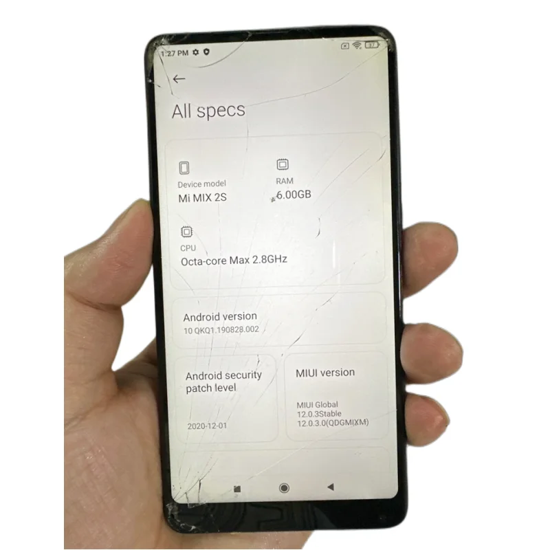 Xiaomi Mi Mix 2S 용 마더보드 MB, 64GB, 128GB, 256GB ROM, 잠금 해제된 메인보드, Google Playstore 설치