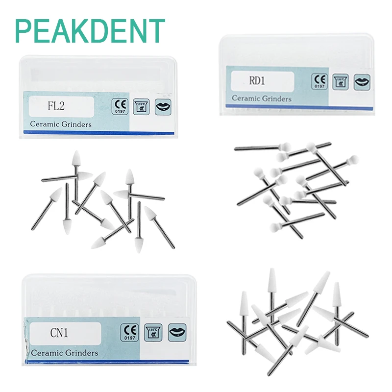 

Dental Sandstone Ceramic Grinding Head Polishing Tool Material Flame Cone Circular Ceramic Resin Handle Dentistry Polishing Tool