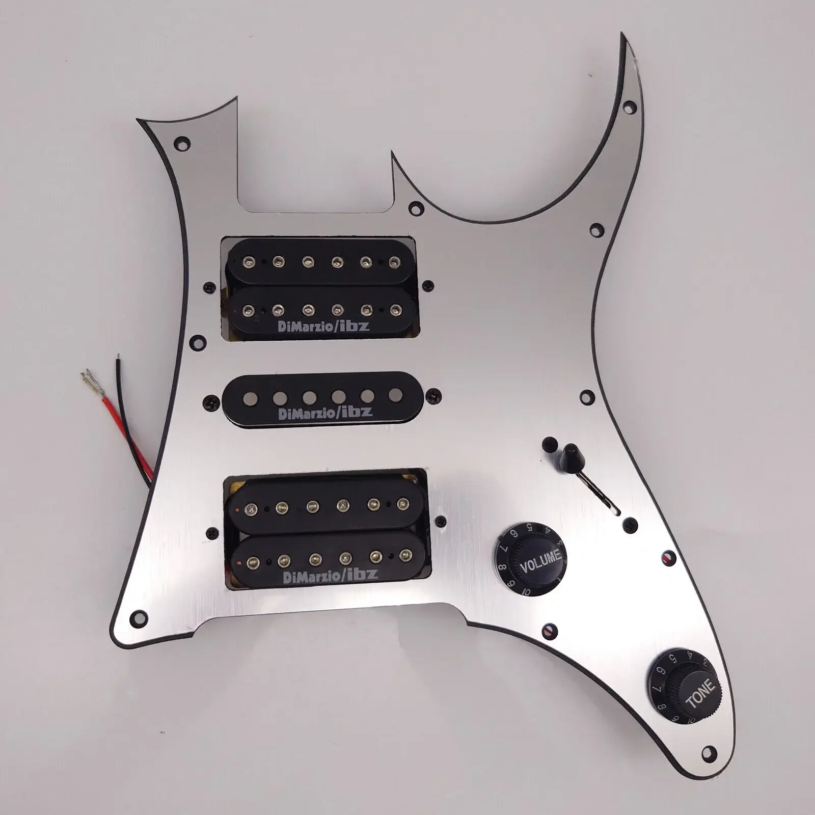 Upgrad IBZ RG GuitarPrewired Guitar Pickguard Set Multifunction Switch Loaded HSH  Black Model Alnico Pickups Welding Harness