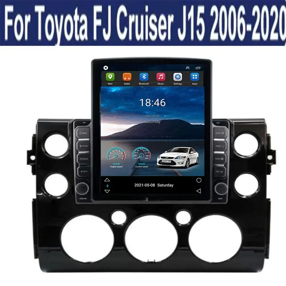 For Tesla Style 2Din Android13 Car Radio for Toyota Toyota FJ CRUISER 2007-2038 Multimedia Video Player GPS Stereo Carplay DSP