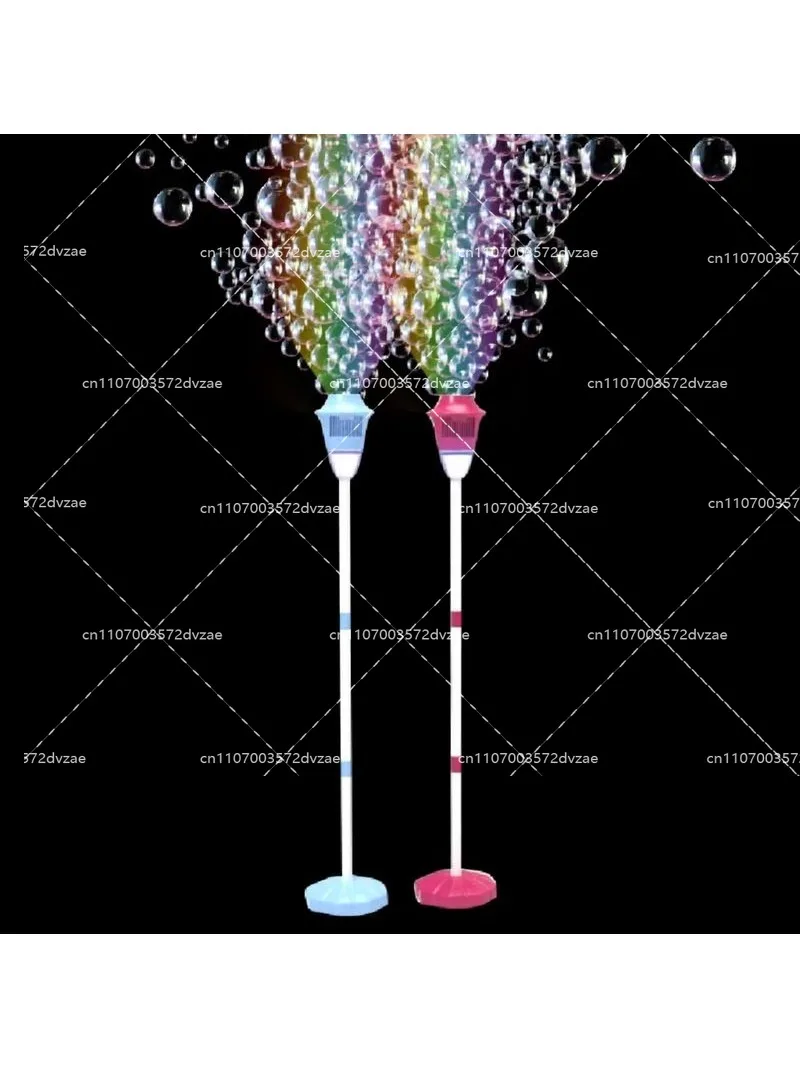 Automatic Bubble Machine with LED Lights for Birthday Party Outdoor Wedding, No Battery Needed