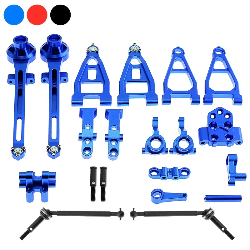 

Metal Accessories Kit Front and Rear Arm Upright Shock Tower Drive Shaft Set for Tamiya BBX BB01 BB-01 1/10 RC Car Upgrade Parts