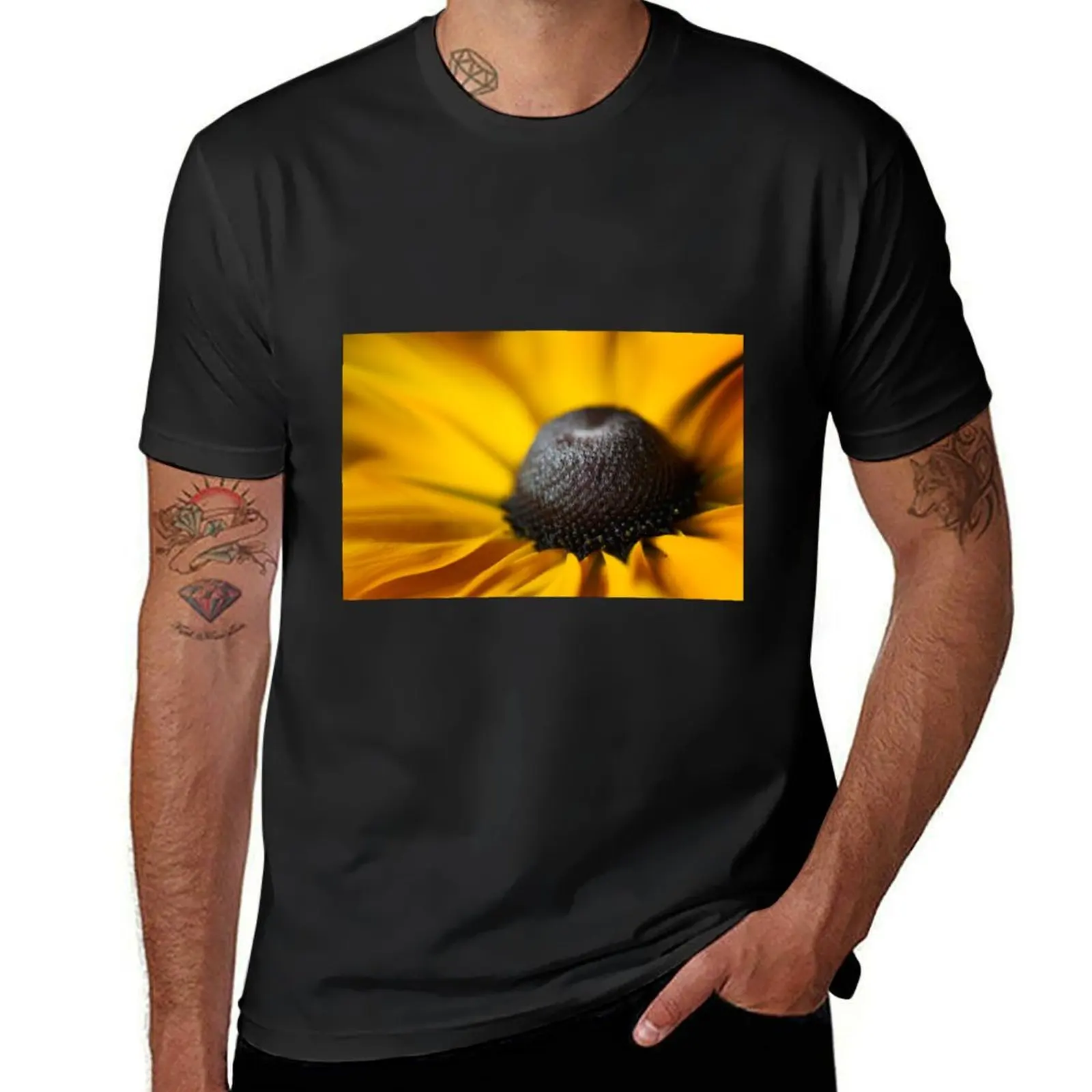 Close up of a Rudbeckia flower T-Shirt Aesthetic clothing anime cute clothes t shirt for men