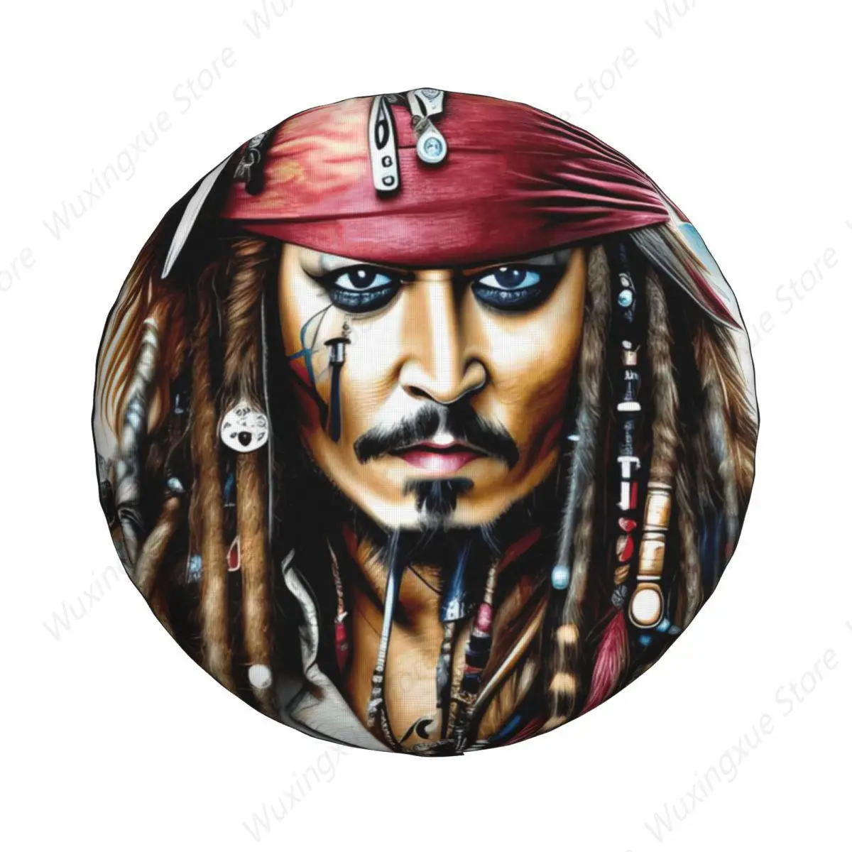 Captain Jack Sparrow Tire Cover Wheel Protectors Weatherproof Universal for Jeep Trailer RV SUV Truck Camper Travel Trailer