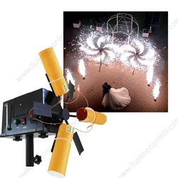 Cold Spark Firework Machine Dmx Remote Control Wedding Firework Special Effect Device For Party Dance Bride Mariage Couple Entry