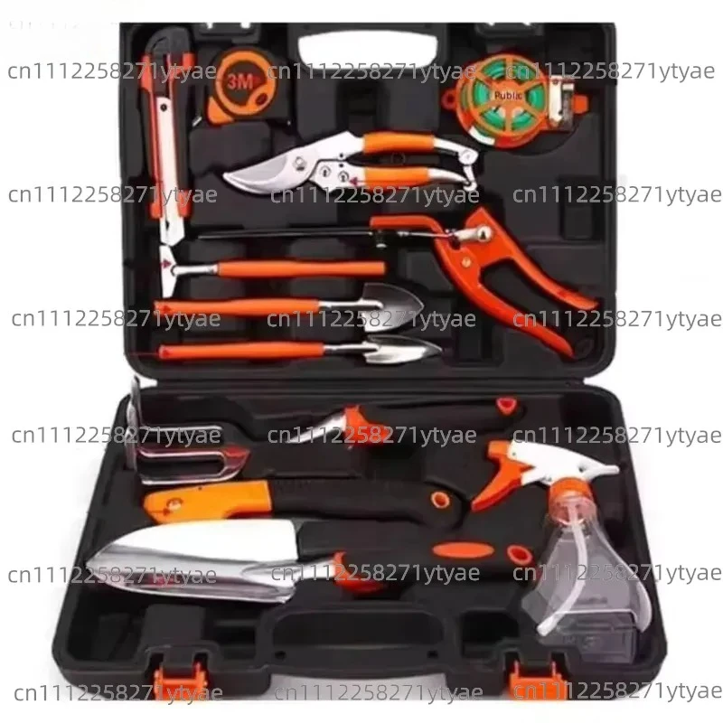 Hardware Tool Set New 12-piece Garden Tool Set for Planting, Weeding, Pruning, Loosening and Transplanting with Storage Box