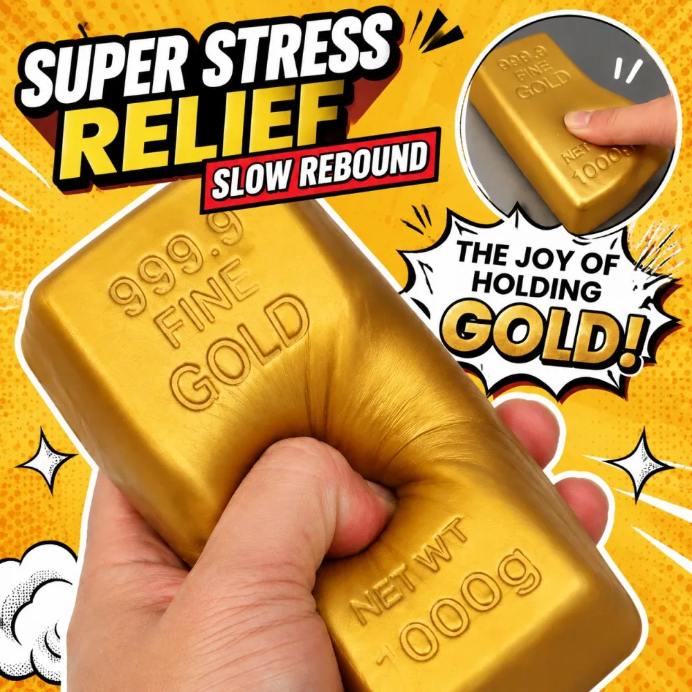 New Gold Butter Stick Fidget Toys Squishy Elastic Cheese Stick Funny Decompression Stress Anxiety Relief Game Squeeze Prank Gift