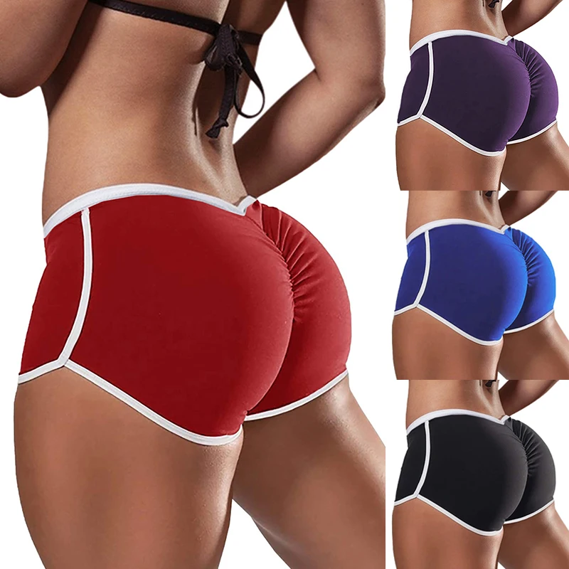 Shorts de sport slim pour femmes, pantalons courts extensibles, shorts de yoga décontractés, taille basse, vêtements de sport d'été