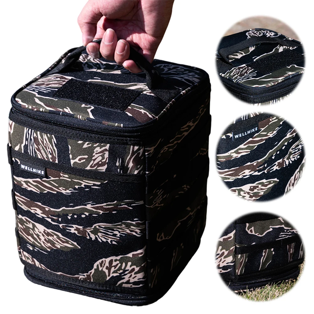 

Многофункциональная сумка для хранения походного снаряжения 9,8 л: органайзер для походной плиты, баллона, кастрюль и посуды для пикника и активного отдыха