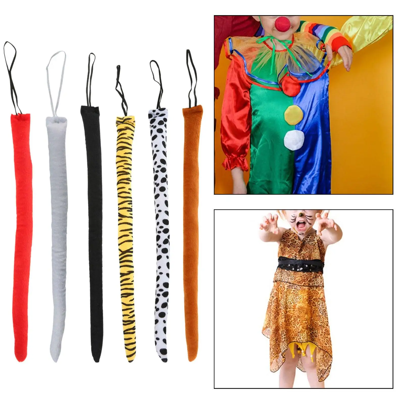 Accessoires de costumes d'animaux de queue d'animal pour fêtes à thème anniversaire carnaval