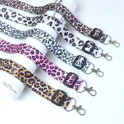 Hand Made Leopard Print Phone Lanyard Adjustable Style Neck Strap Crossbody Cup Camera Door Card Lanyard