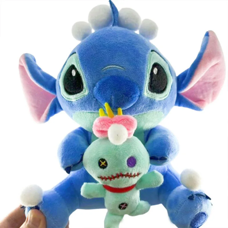 22CM Disney interestelar bebé Stitch abrazo pequeño juguete de peluche dorado muñeca de tela para niños regalo de cumpleaños para amigos