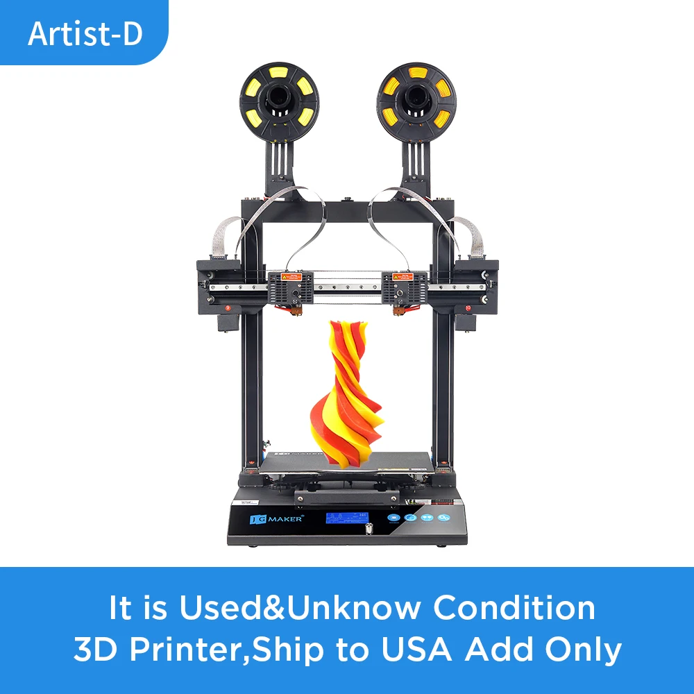 JGMAKER Artist D & Pro Return UNKNOW Condtion 3D Printer Ship To USA Add Only