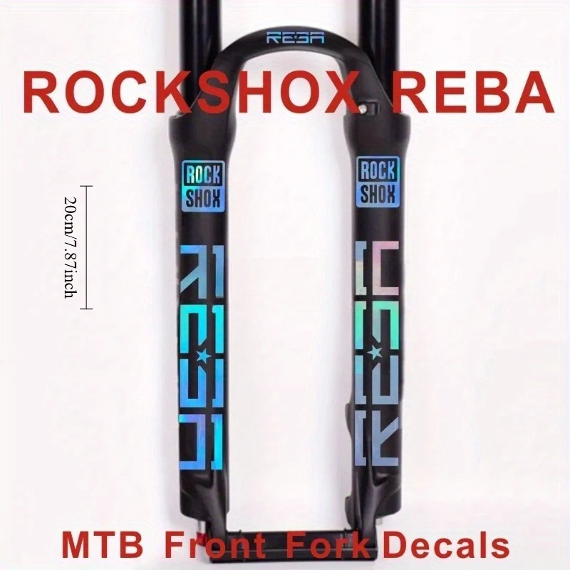 

ROCKSHOX REBA Fork Decal Set Waterproof Sunproof Vinyl Stickers for MTB Mountain Bike Frame Protection Bicycle Accessories