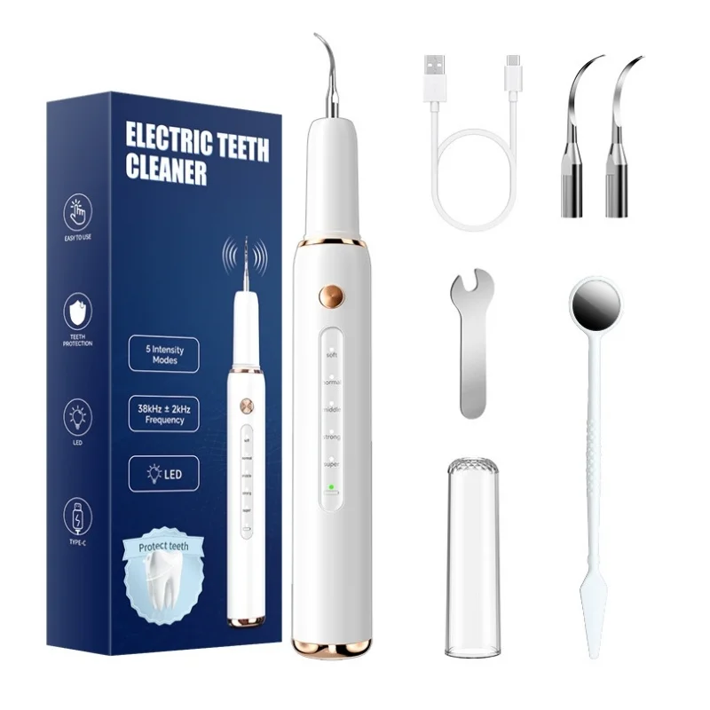 Nettoyeur dentaire électrique avec nettoyage ultrasonique à haute fréquence, miroir buccal UV, Protection des gencives (sans douleur), nettoyeur de tartre de Plaque dentaire