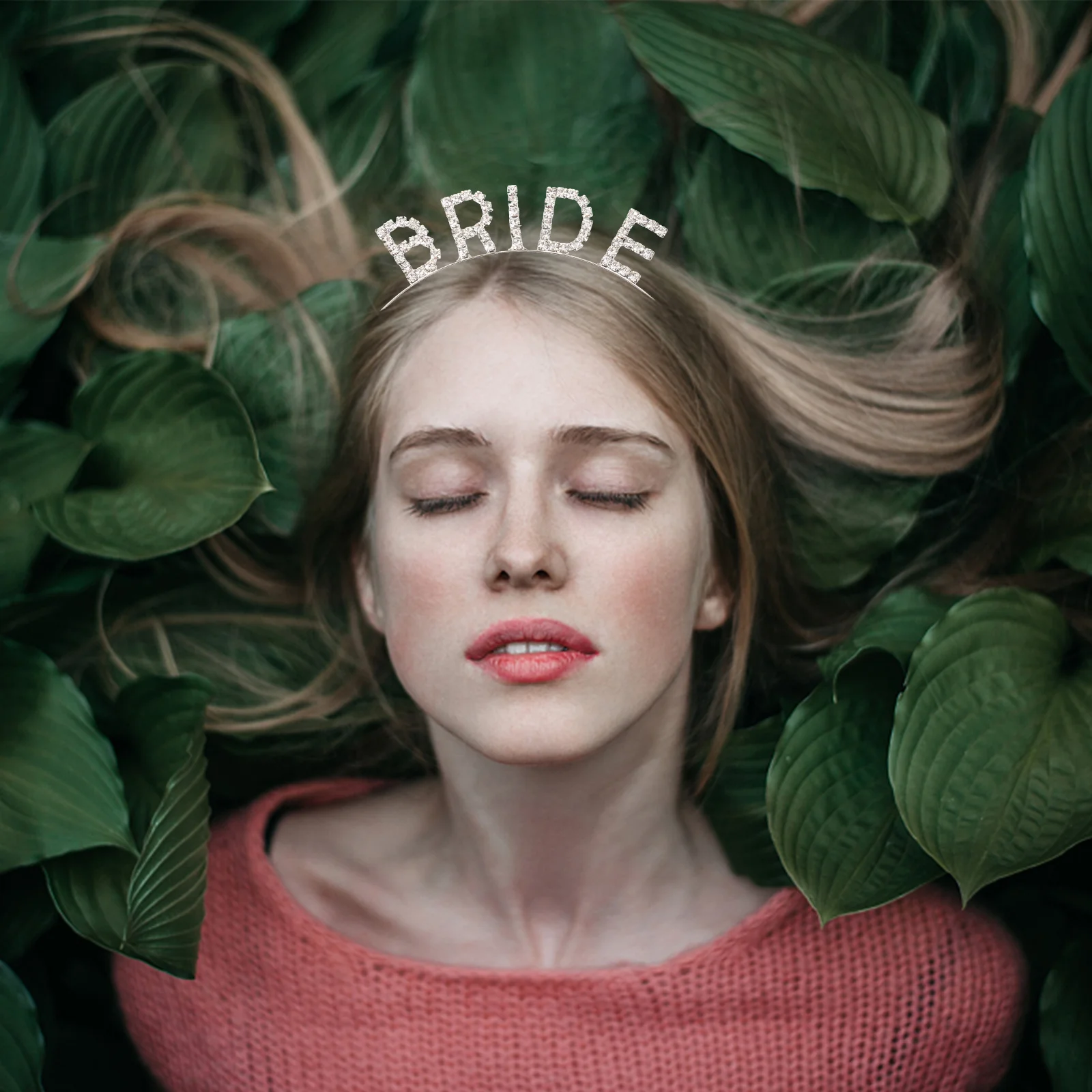 

Bride Bridal Headband For Women Rhinestone Letter Women Flower Girl for Wedding Bridesmaid Bridal Shower