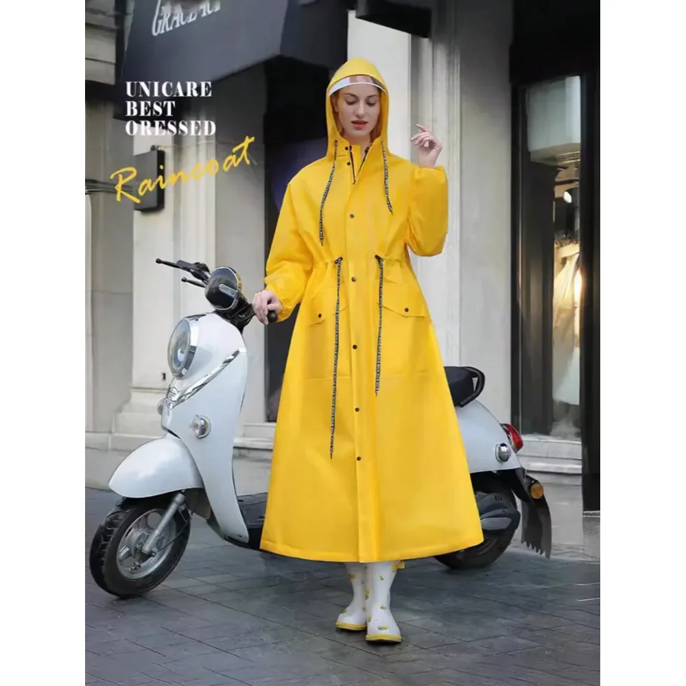 

Waterproof Hooded Raincoat, Foldable Outdoor Windbreaker, Thick HighQuality Bicycle Rain Poncho, Windproof Hiking Rainwear For