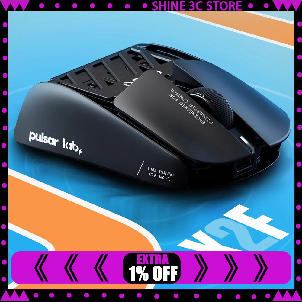

Pulsar X2F Mouse Dual Mode Wireless Mouse XS-1 Sensor 8000Hz Polling Rate 38 gram Lightweight Gaming Mice Gamer PC Accessories