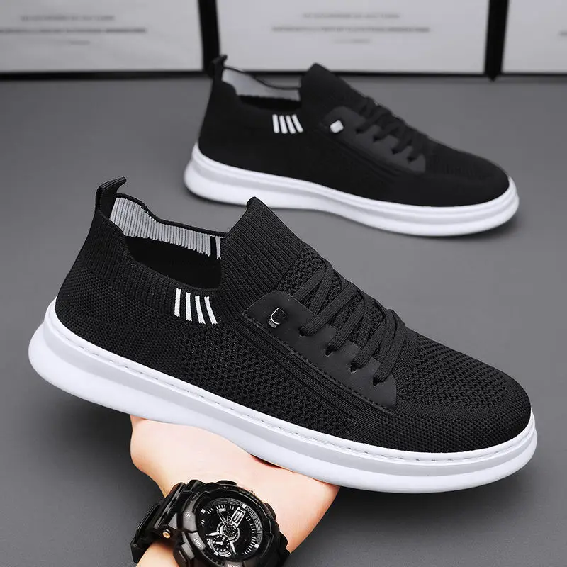 2024 Newest Breathe Sneakers Men Summer Comfort Trainers Shoes School Boys Mesh Knit Sport Shoes zapatillas de hombre