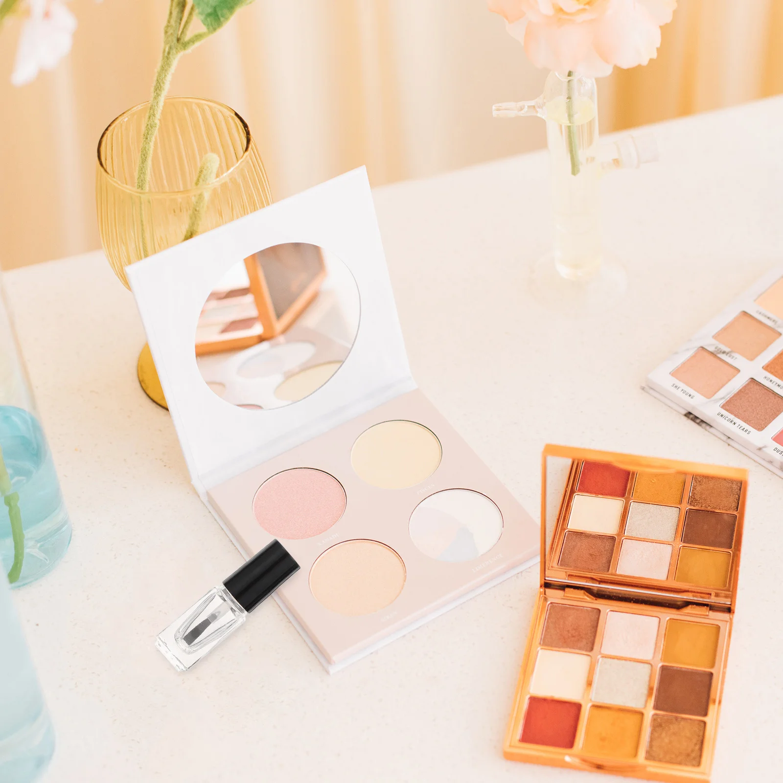 20 قطعة زجاجات أظافر زجاجية قابلة لإعادة الملء زجاجات مربعة فارغة شفافة مع أغطية فرشاة لوشن تلميع عطر أظافر للسفر #2