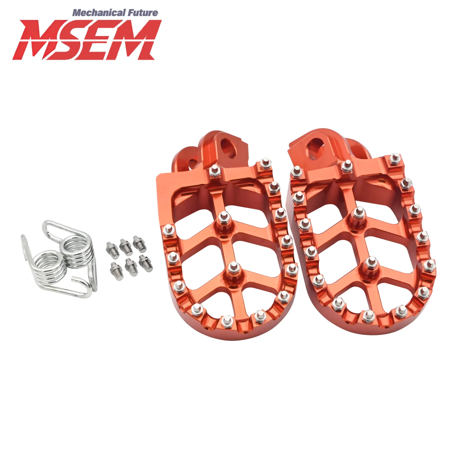 CNC Foot Pegs Foot Rests Pedals For KTM EXC EXCF 125 250 300 350 450 530 525 200 400 500 1998-2012 2013 2014 2015 2016 view 3