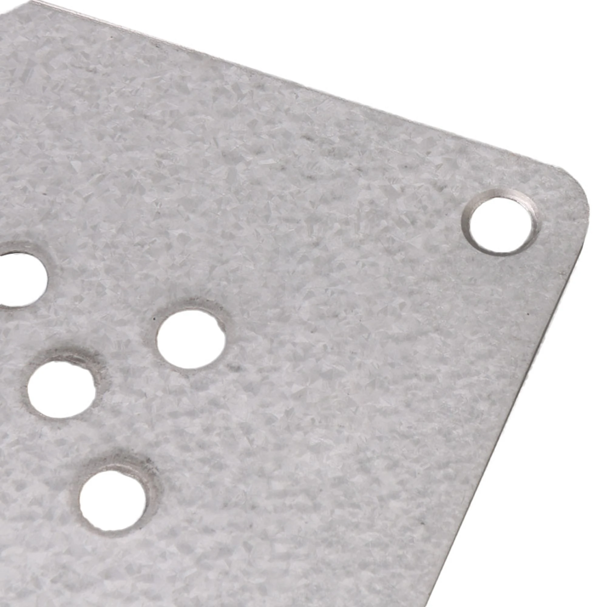 4pcs Silver Wooden Furniture Sofa Table Legs Plate w/ 6mm Hole 8x8cm