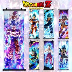 Anime Dragon Ball Z Goku Super Saiyan Canvas Decorative Painting Wall Hanging Scroll Painting Peripheral Poster Hanging Painting