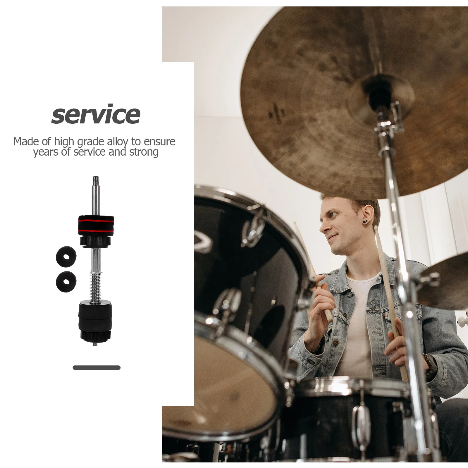 

Quickly Remove Cymbal Cap Drum Stacker Replacement Parts Nut Roller Attachments Mount Double Braced Stand Percussion Accessories