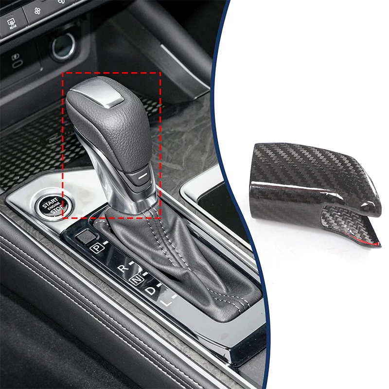 

For Nissan Teana 2018-2023 Speed Lever Gear Knob Cover Shift Cover Sleeve Car Interior Accessory Gear Ball Protector Case