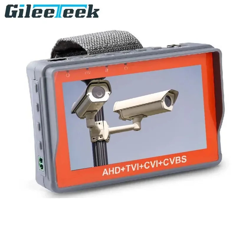 Tester Monitor  4.3 Inch HD AHD CCTV5MP 1080P AHD TVI 4MP CVI Analog Camera Testing PTZ UTP Cable Tester 12V1A Output