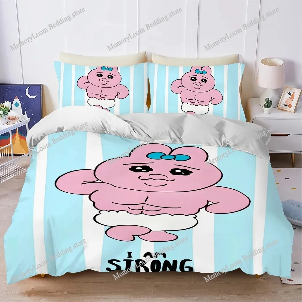 

Cartoon Duvet Cover Set Style Bedding Soft Laundry Cotton O-Opanchu Cute Usagi Bed Four Seasons Student Dormitory Luxury Gift