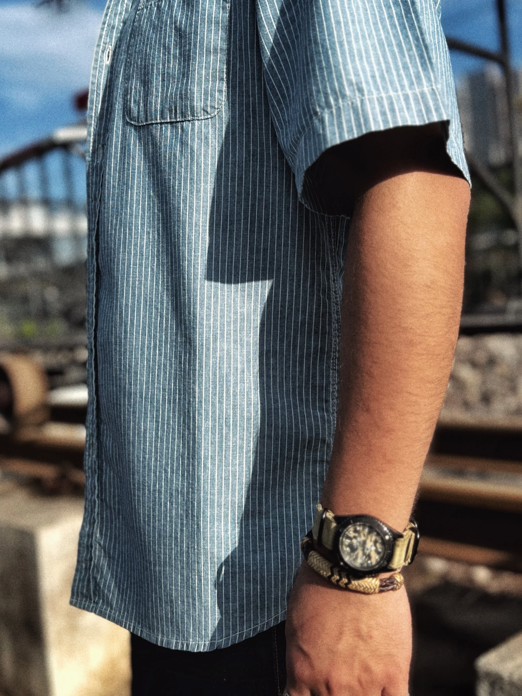 

Retro Original RRL Fabric Willow ort Sve irt Limited Edition Loose Fit Youth Summer Thin Single Button arp Collar