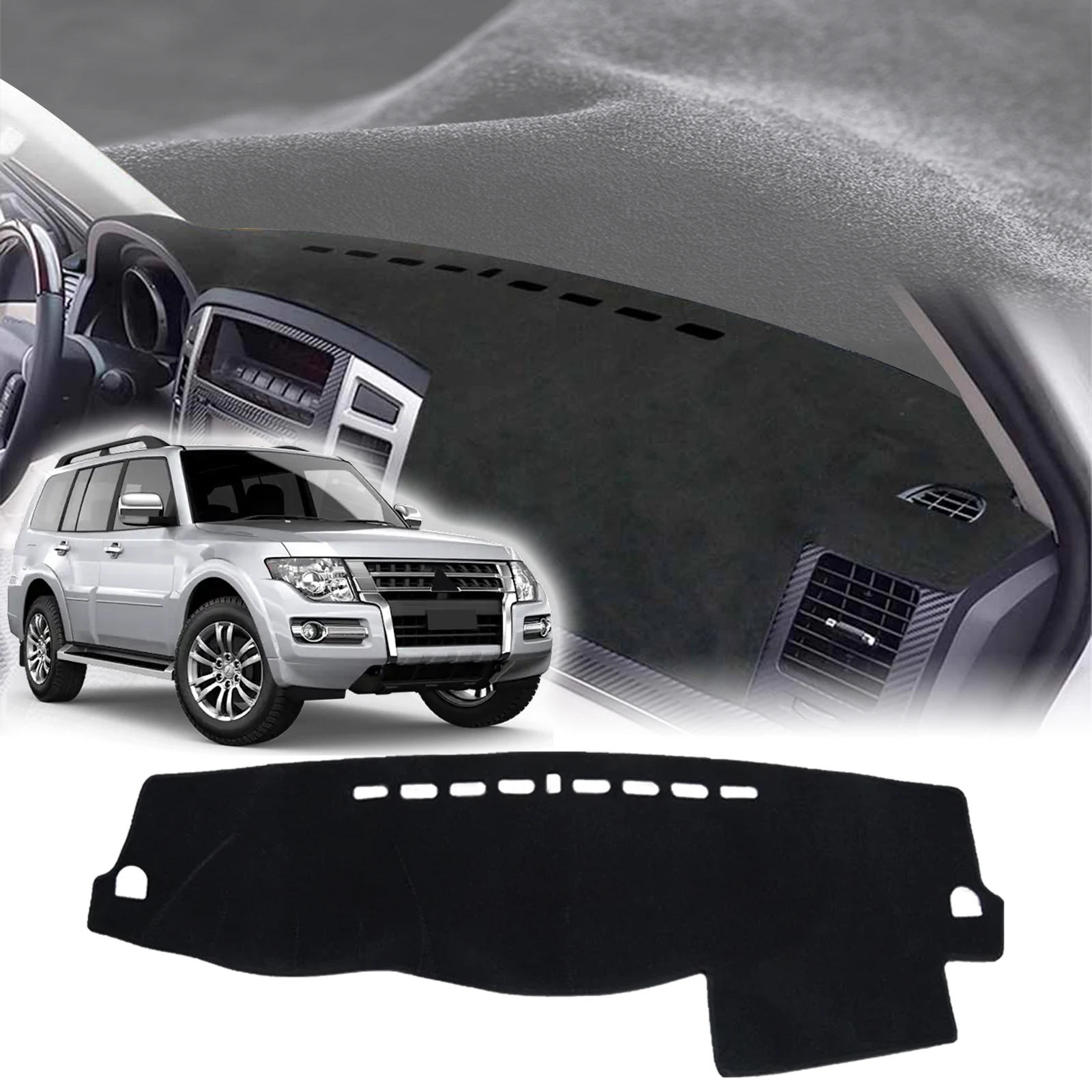 

for 2006-2020 Mitsubishi Pajero Shogun Montero V80 V87 V93 V97 Dashmat Dashboard Cover Pad DashMat Sunshade Protective Carpet