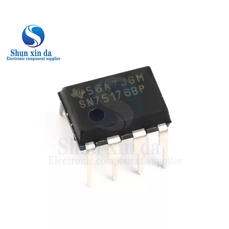 10PCS SN75176BP DIP-8 SN75176BDR 75176B SOIC-8 RS422/RS485 SN75176 75176 SOP SMD DIP Transceiver Driver Receiver IC