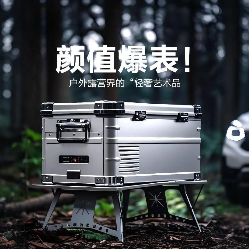 Outdoor camping portable car refrigerator car home dual-purpose 12V24V220V universal J20J3
