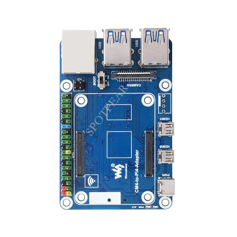 Raspberry Pi CM4 a Pi4, placa de expansión, módulo de ordenador 4, placa IO, Compatible con Raspberry Pi 4B, tamaño