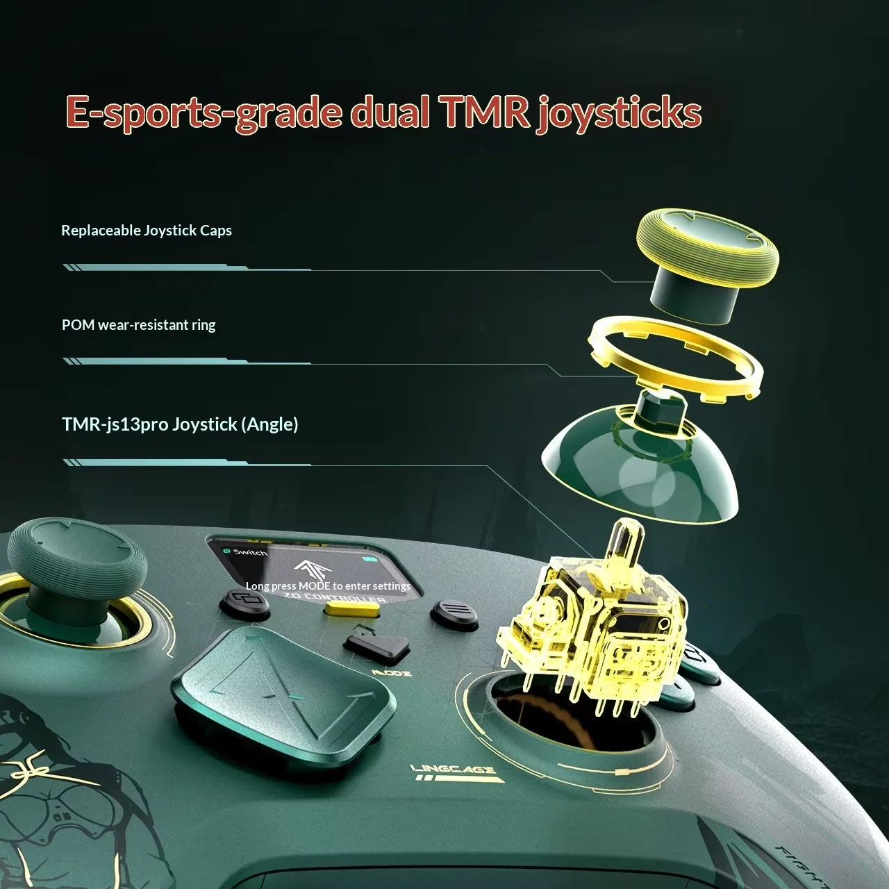 ZD Classic Legend Spirit Cage Joint Limited Edition Game Controller Elite Modular Sensory For NS/PC/Phone 3Mode Gamepads