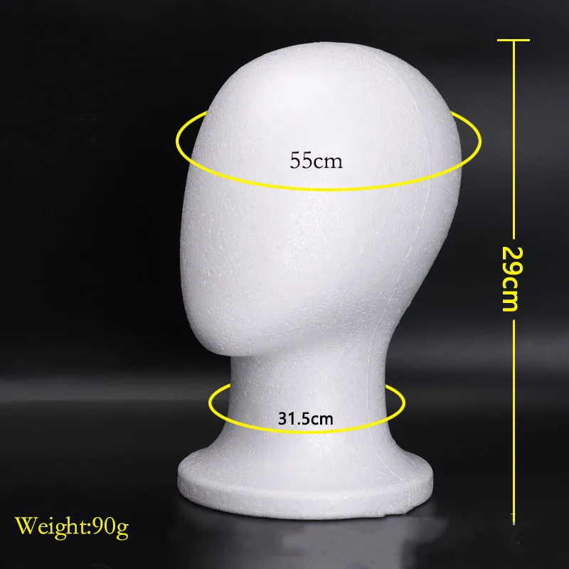 أنثى الستايروفوم عارضة أزياء القزم رئيس نموذج مجهولي الهوية مستحضرات التجميل عرض موقف للشعر السفر صالون قطع الشعر نموذج القبعات نمط #3