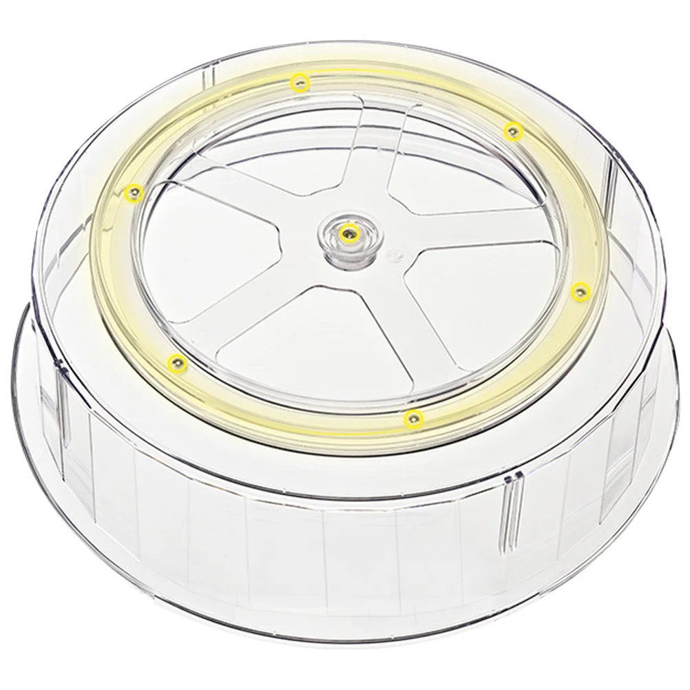 

Storage Box Large Capacity Clear Turntable Organizer Kitchen Sundries Spice Holder Multi-Function Desktop Tray