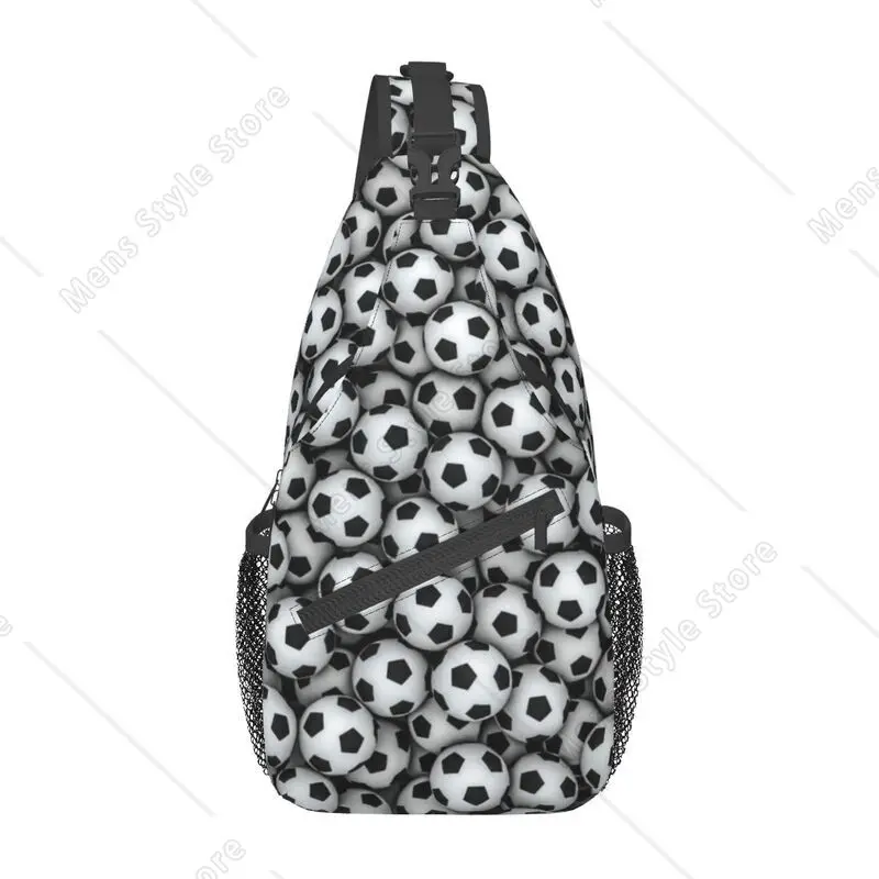 

Soccer Ball Sling Bags for Men Cool Football Sport Pattern Shoulder Crossbody Chest Backpack Cycling Camping Daypack