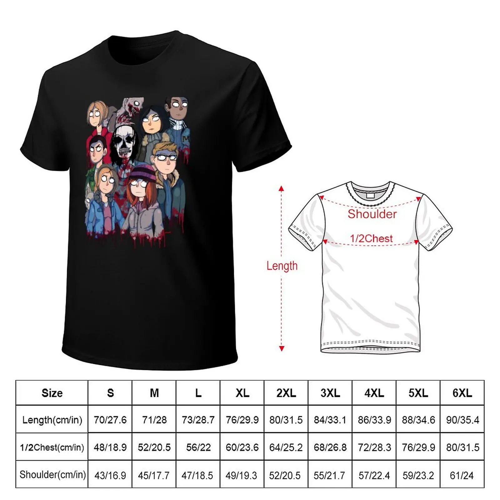 Until Dawn T-Shirt Large Size Breathable Tee