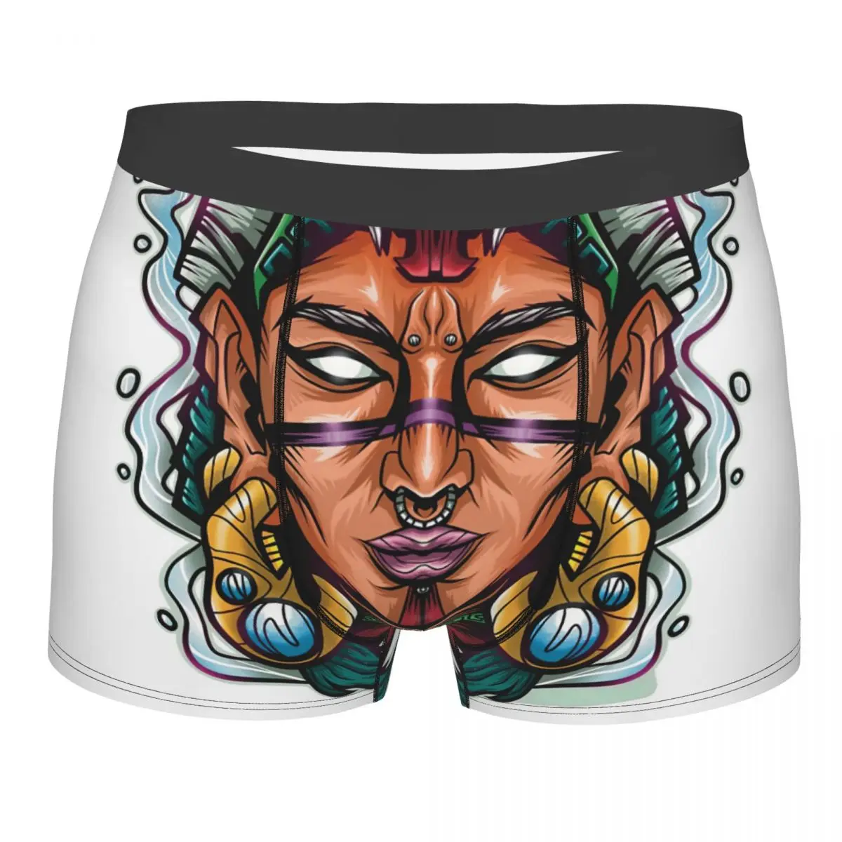 Native American Coatlicue (Color) Underpants Cotton Panties Men's Underwear Ventilate Shorts