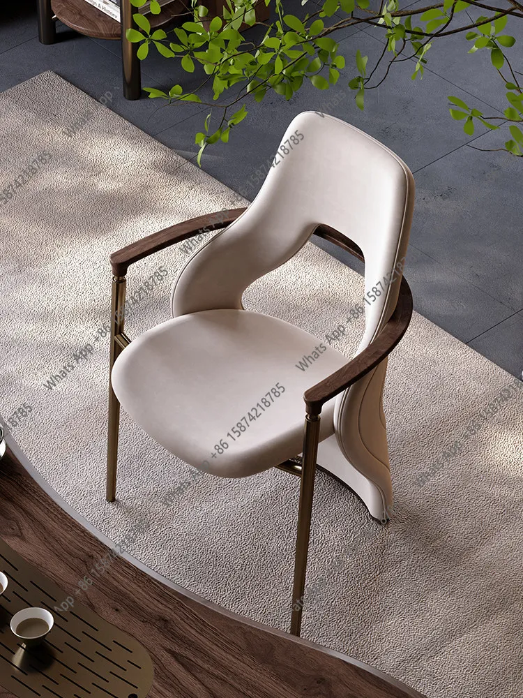 

Modern light luxury master chair villa tea room designer retro sofa chair