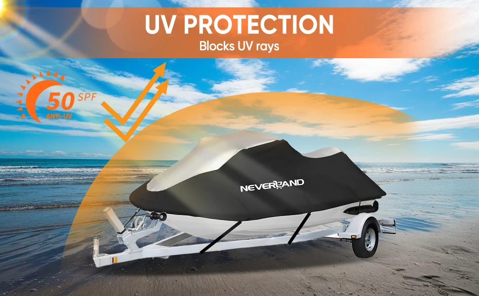 Waterproof Jet Ski Cover for 3-Seat Personal Watercraft — detail 3