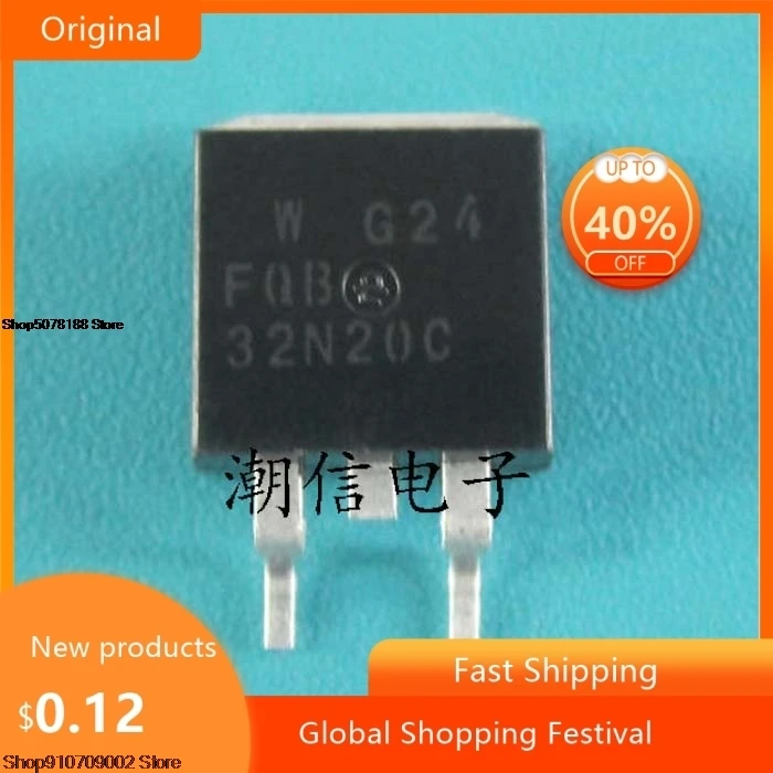 10 Uds 32N20C FQB32N20C transistor de efecto de campo 28A 200V