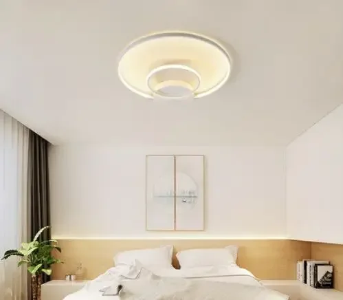 Creative bedroom lamp comfortable romantic modern compact square led ceiling lamp personality room master bedroom luminaire