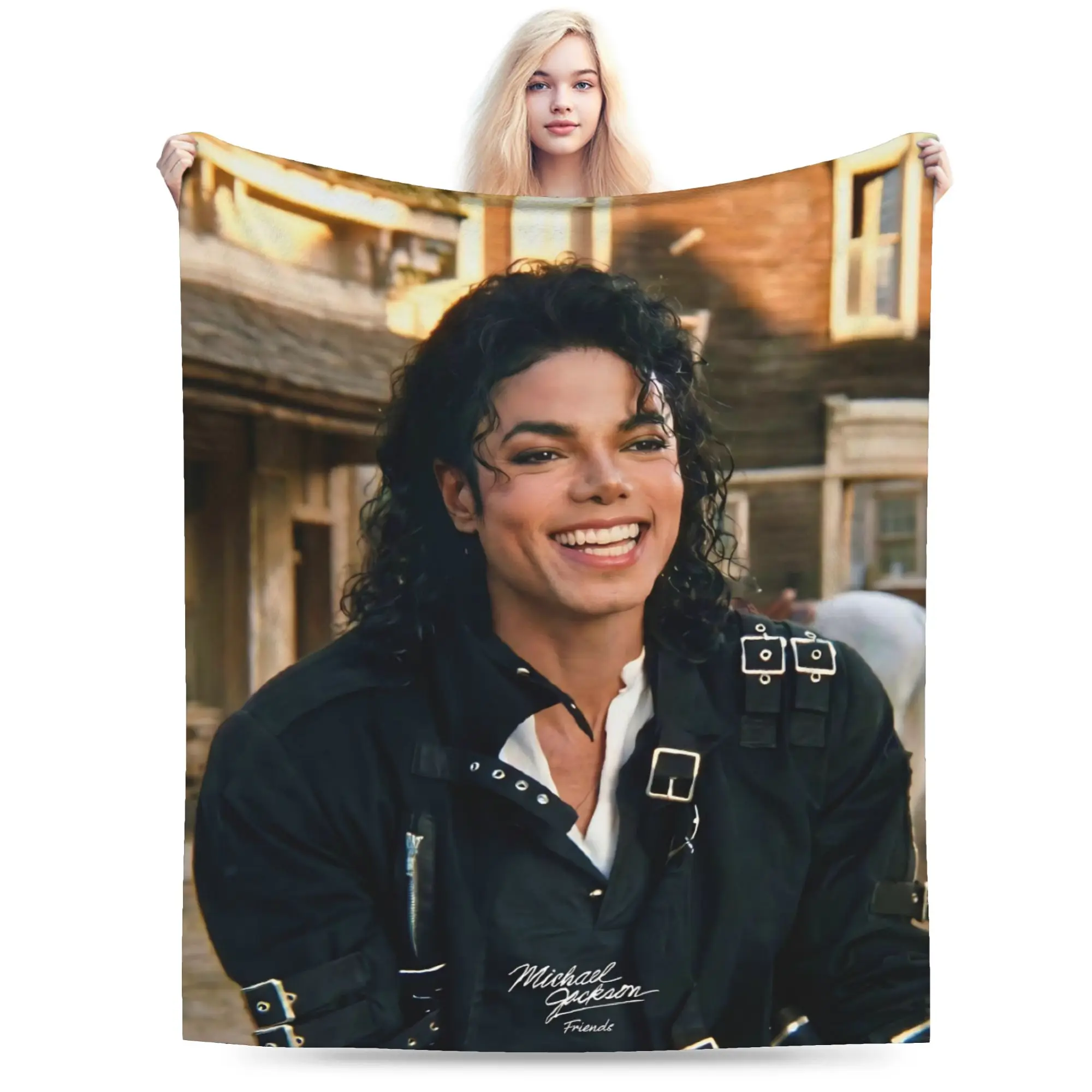 Singer Michael Jacksons MJ Accessories Blanket Ultra Soft  Throw Blankets for Couch 50x60 Inches Multiple Sizes Bedspread